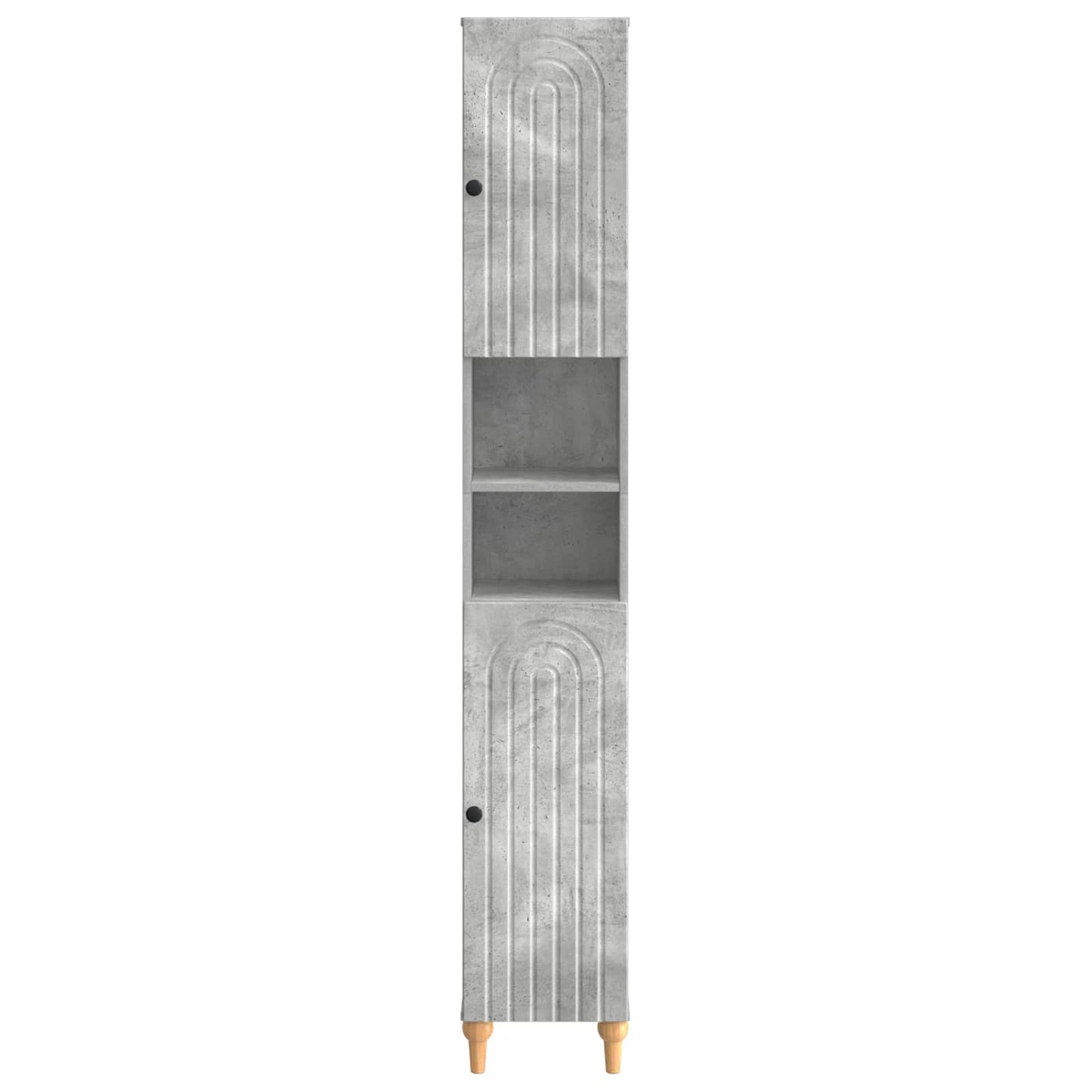 Badkamerkast met Open Plank ALKMAAR Betongrijs 30 x 31 x 190 cm