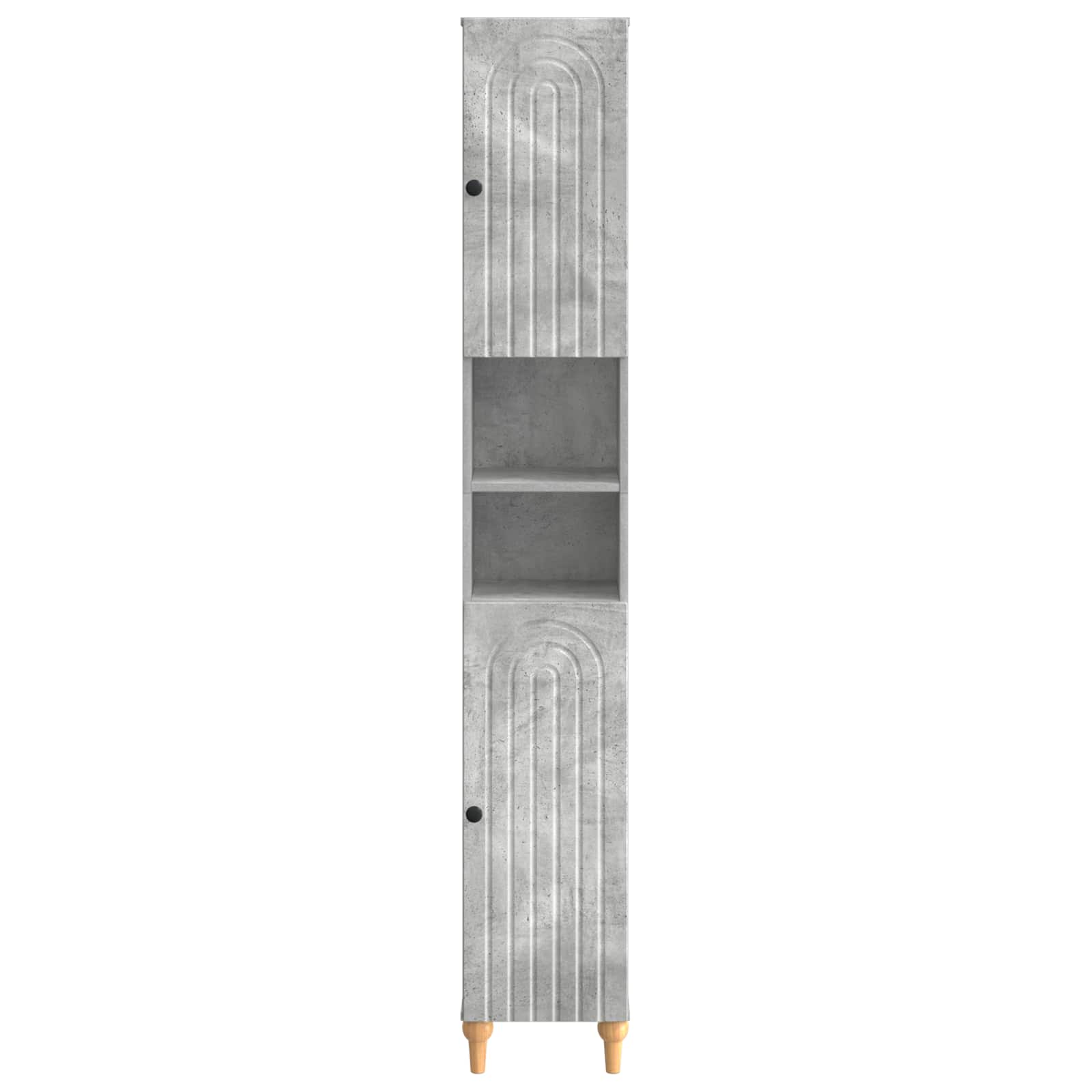Badkamerkast met Open Plank ALKMAAR Betongrijs 30 x 31 x 190 cm