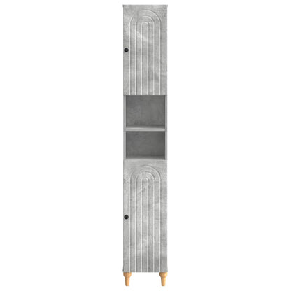 Badkamerkast met Open Plank ALKMAAR Betongrijs 30 x 31 x 190 cm