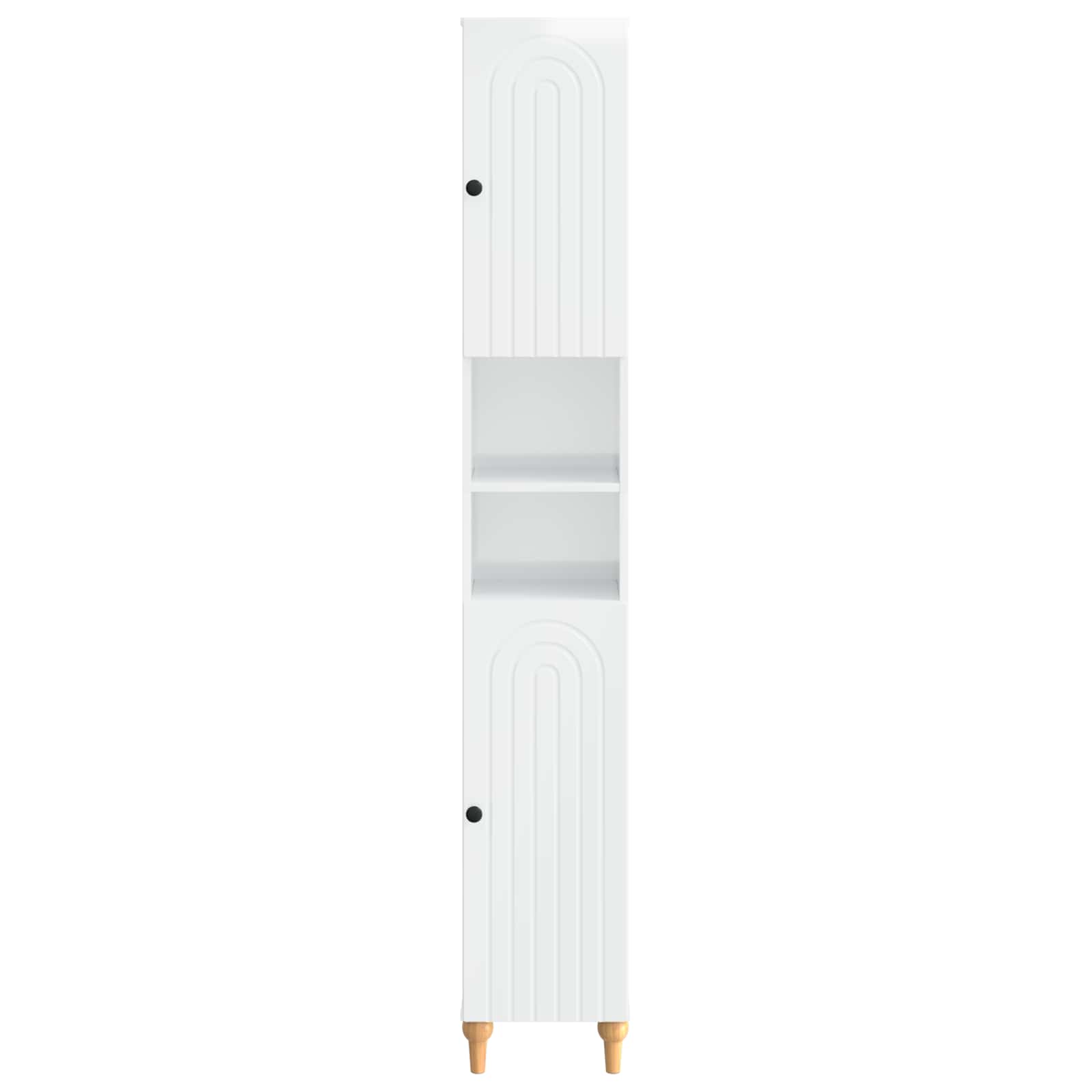 Badkamerkast met Open Plank ALKMAAR Hoogglans Wit