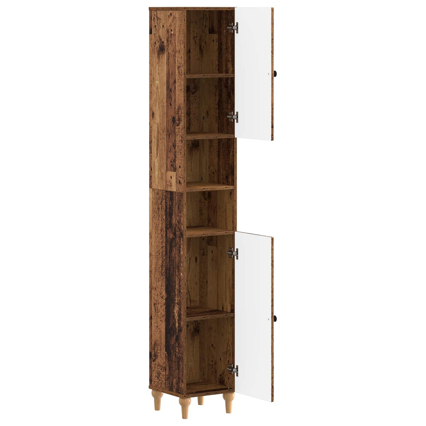 Badkamerkast met Open Plank ALKMAAR Oud hout 30 x 31 x 190 cm