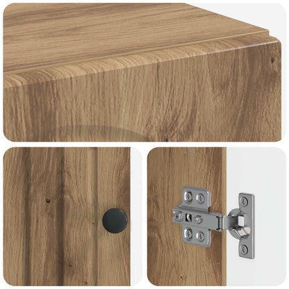 Badkamerkast met Open Plank ALKMAAR Artisanaal eiken