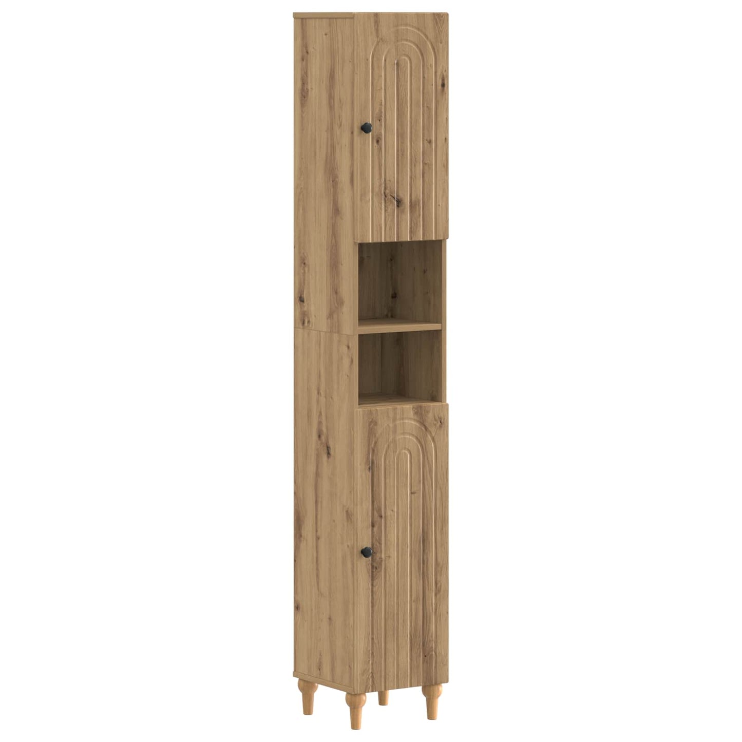 Badkamerkast met Open Plank ALKMAAR Artisanaal eiken