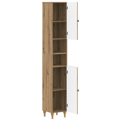 Badkamerkast met Open Plank ALKMAAR Artisanaal eiken