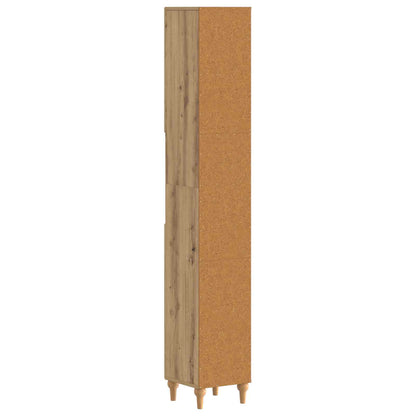Badkamerkast met Open Plank ALKMAAR Artisanaal eiken