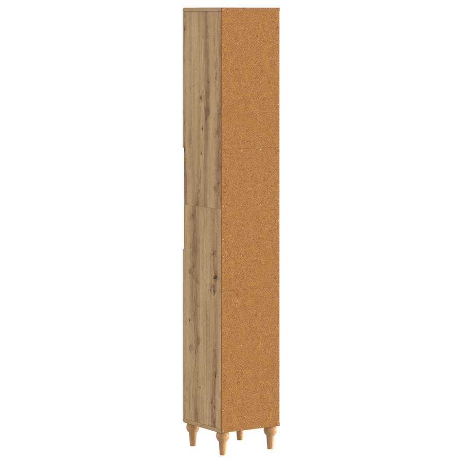 Badkamerkast met Open Plank ALKMAAR Artisanaal eiken