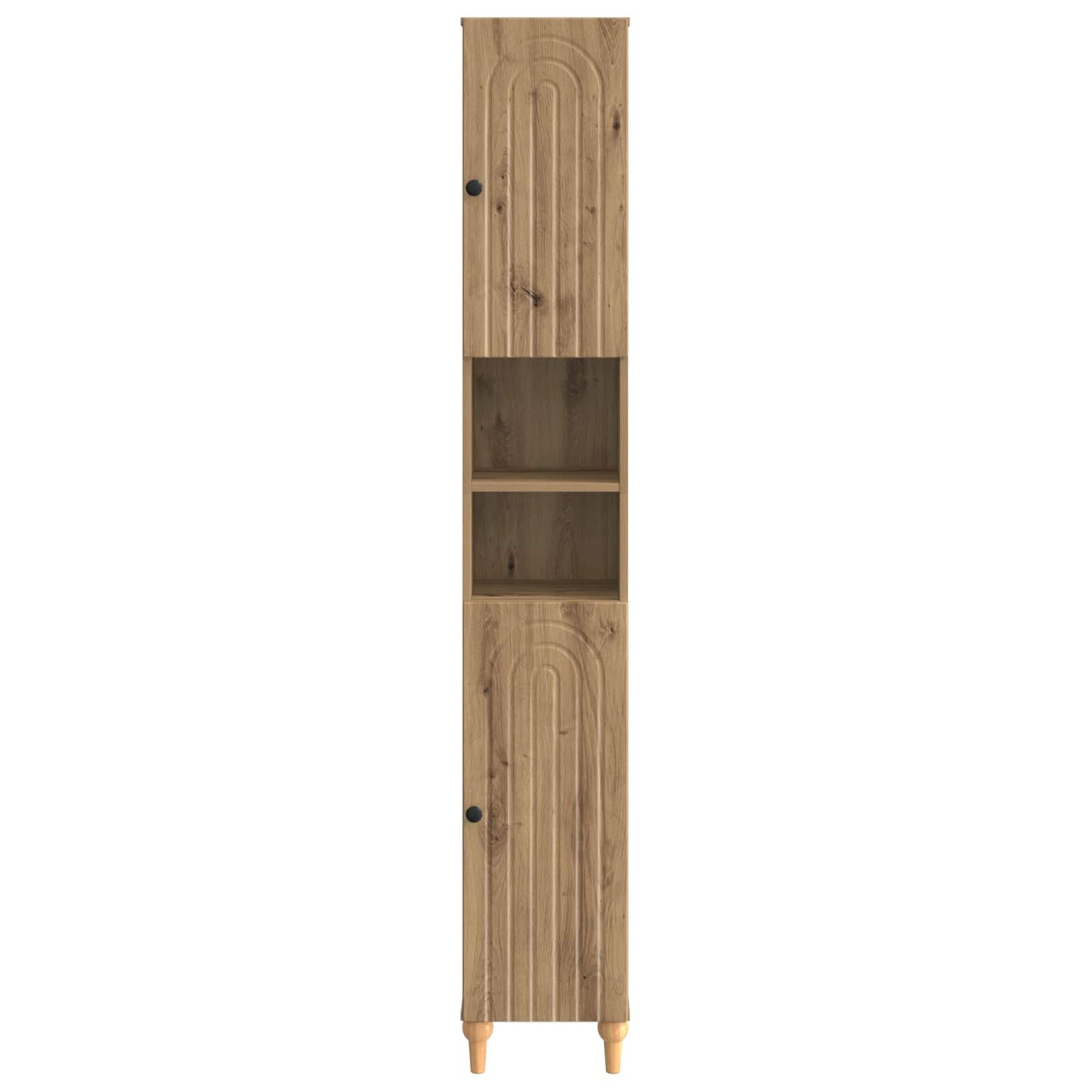 Badkamerkast met Open Plank ALKMAAR Artisanaal eiken