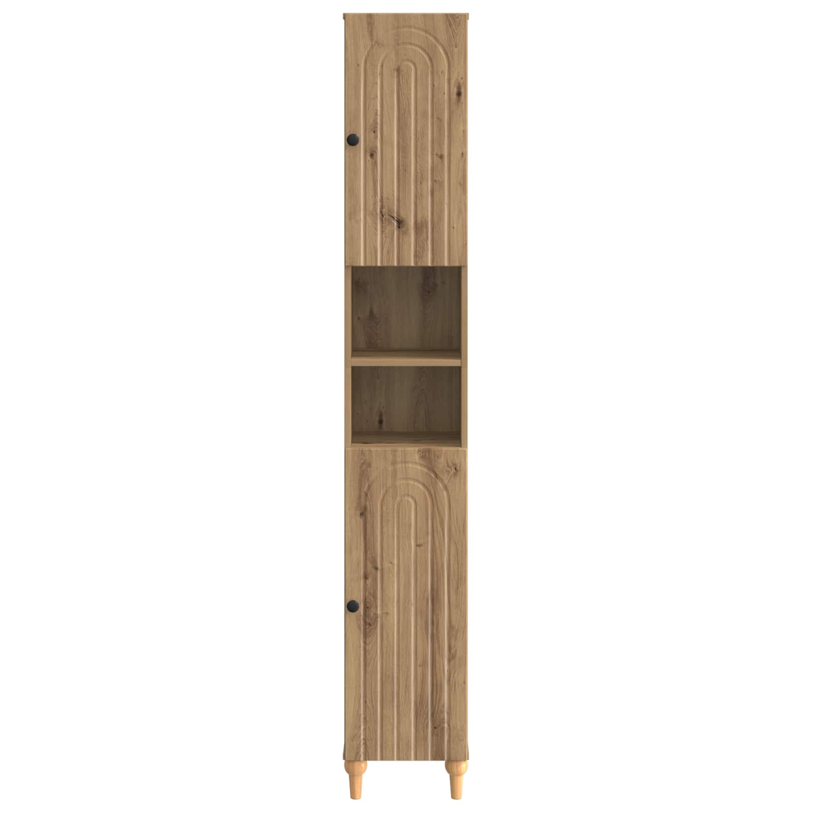 Badkamerkast met Open Plank ALKMAAR Artisanaal eiken