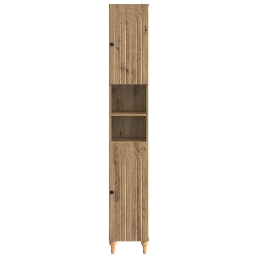 Badkamerkast met Open Plank ALKMAAR Artisanaal eiken