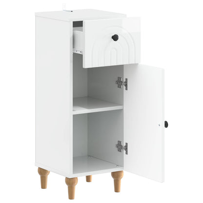 Badkamer Opbergkast ALKMAAR Hoogglans Wit 30 x 31 x 80 cm