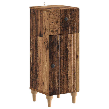 Badkamer Opbergkast ALKMAAR Oud hout 30 x 31 x 80 cm