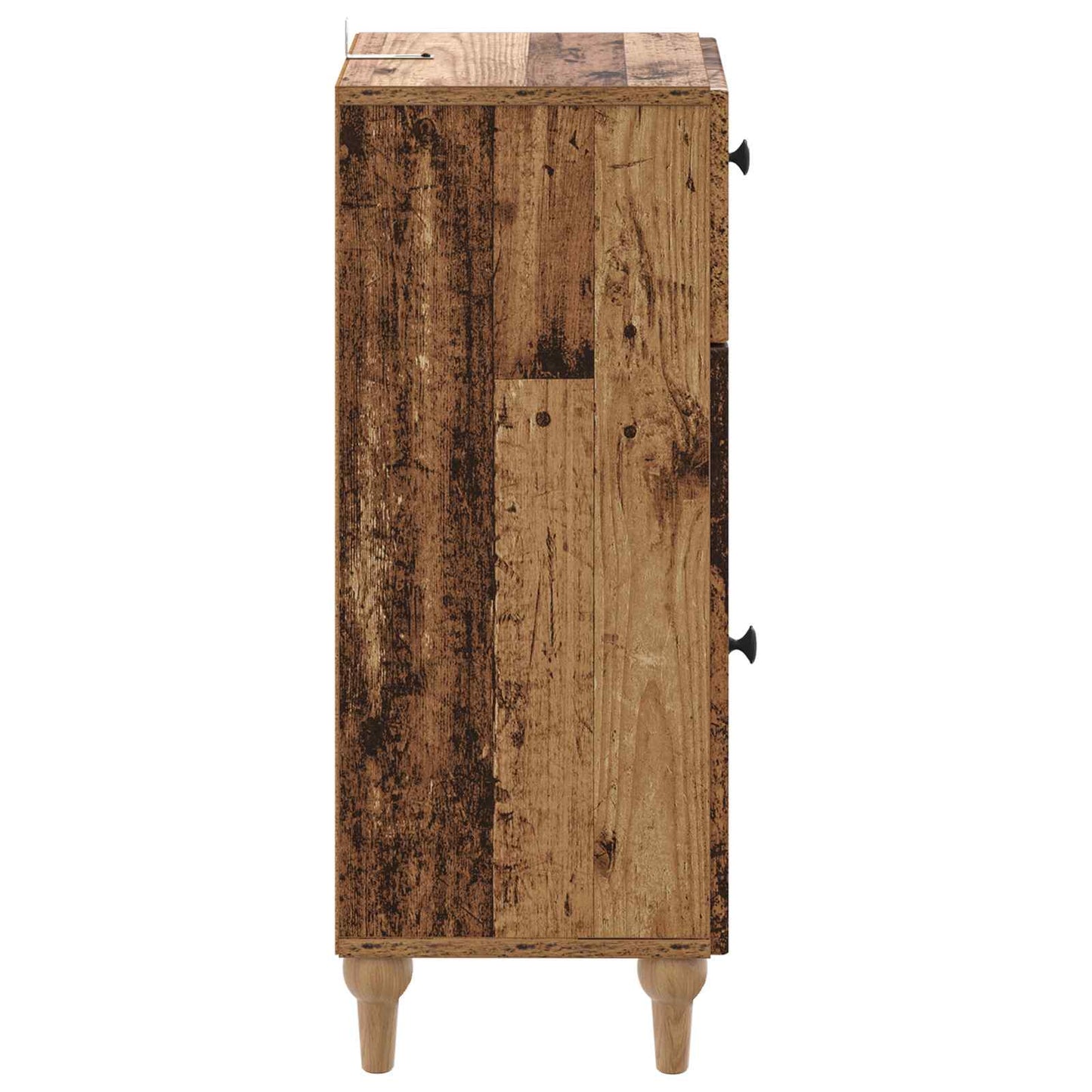 Badkamer Opbergkast ALKMAAR Oud hout 30 x 31 x 80 cm