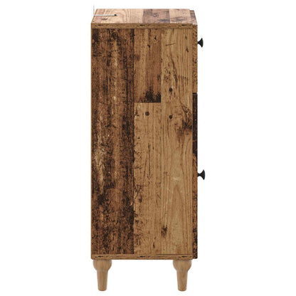Badkamer Opbergkast ALKMAAR Oud hout 30 x 31 x 80 cm