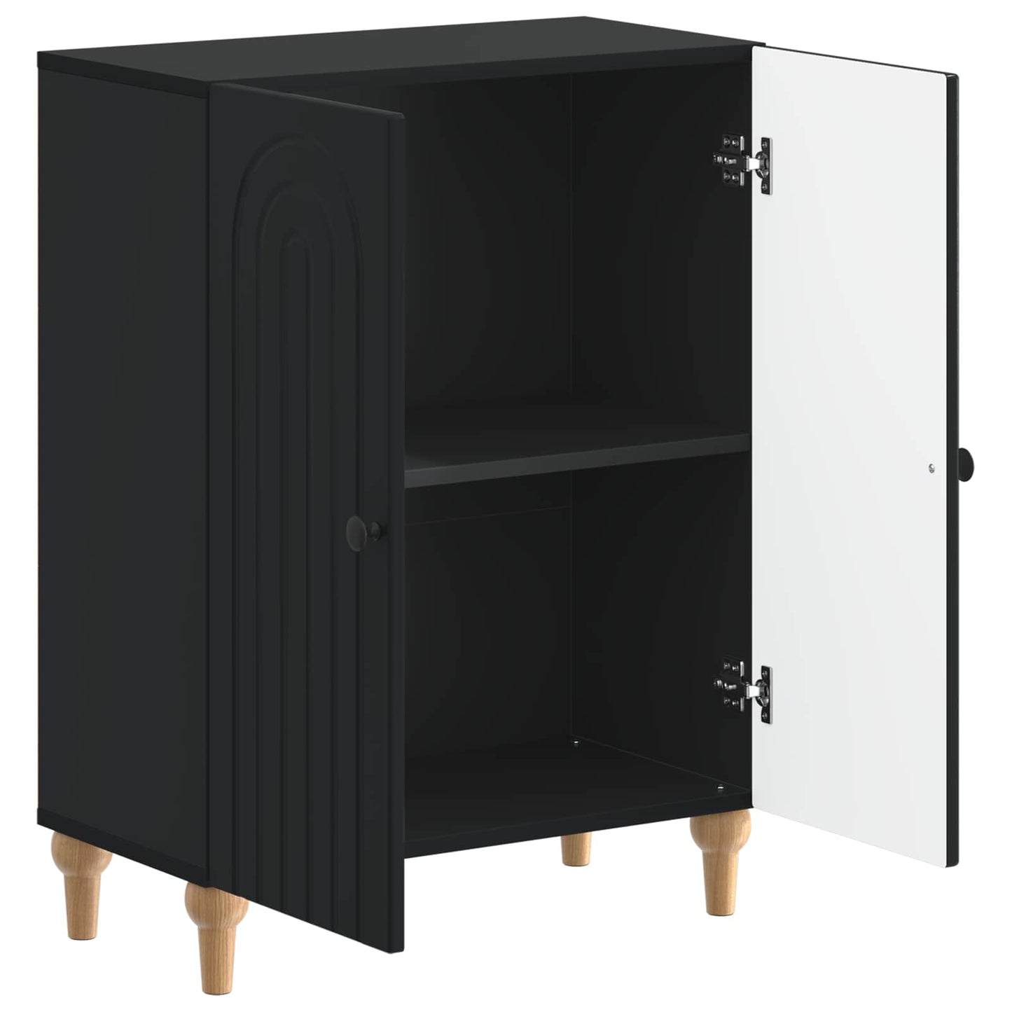Badkamer Opbergkast ALKMAAR Zwart 59,5 x 31 x 80 cm