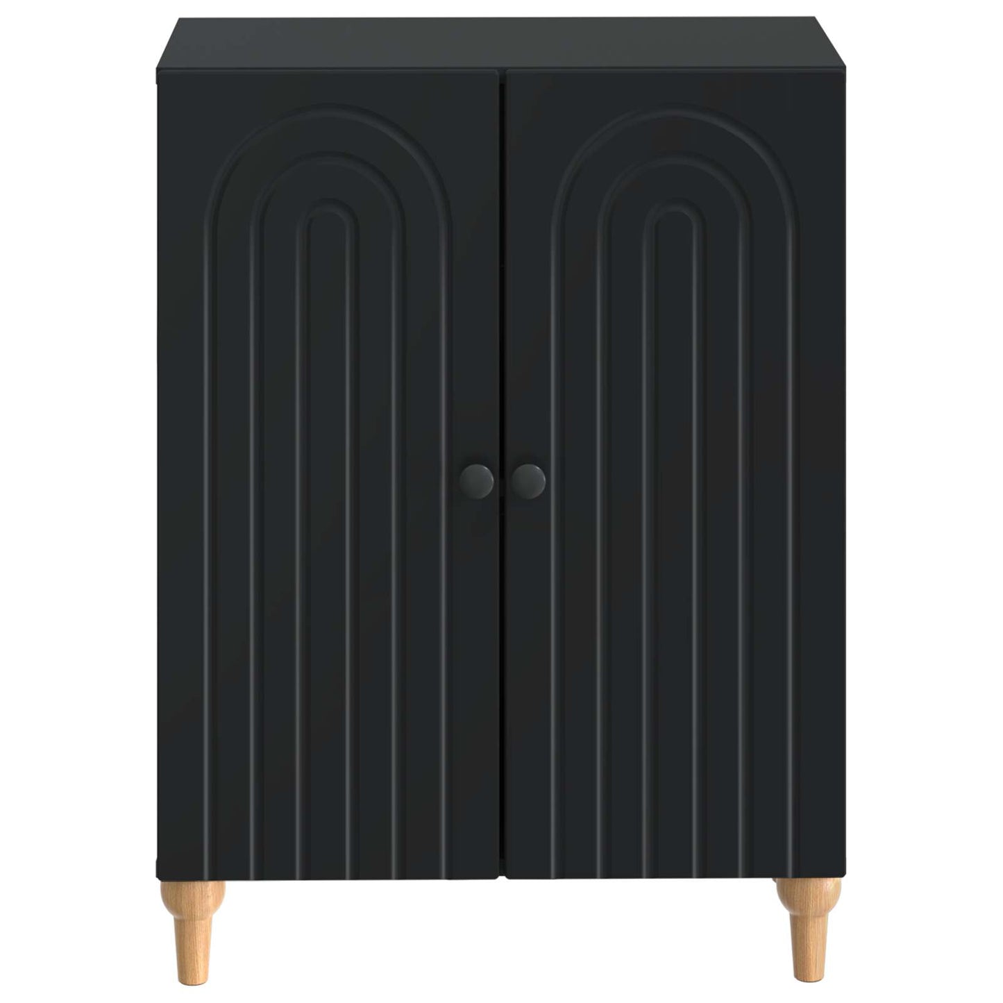 Badkamer Opbergkast ALKMAAR Zwart 59,5 x 31 x 80 cm