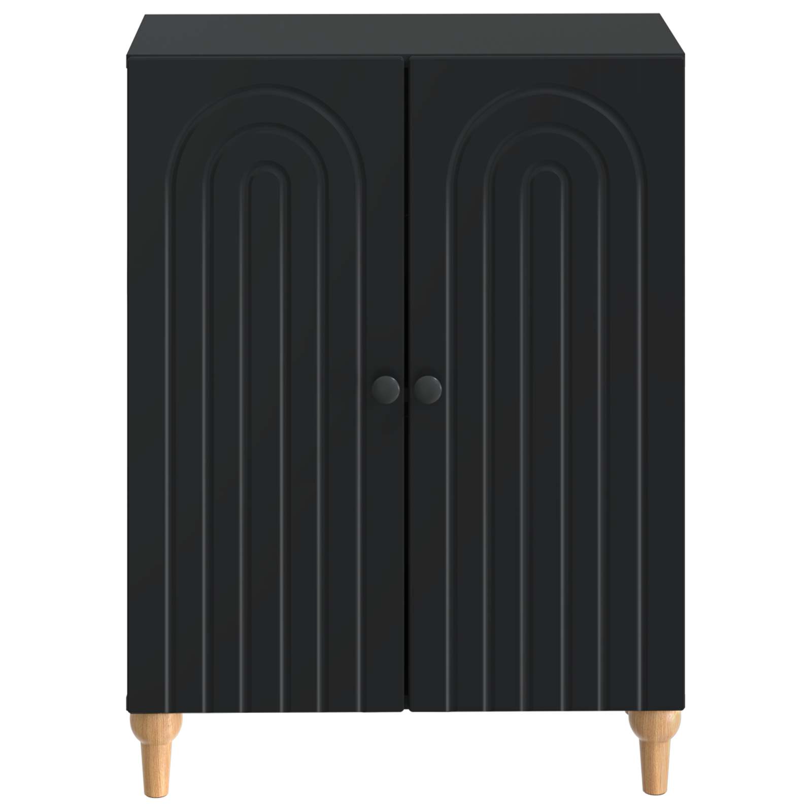 Badkamer Opbergkast ALKMAAR Zwart 59,5 x 31 x 80 cm