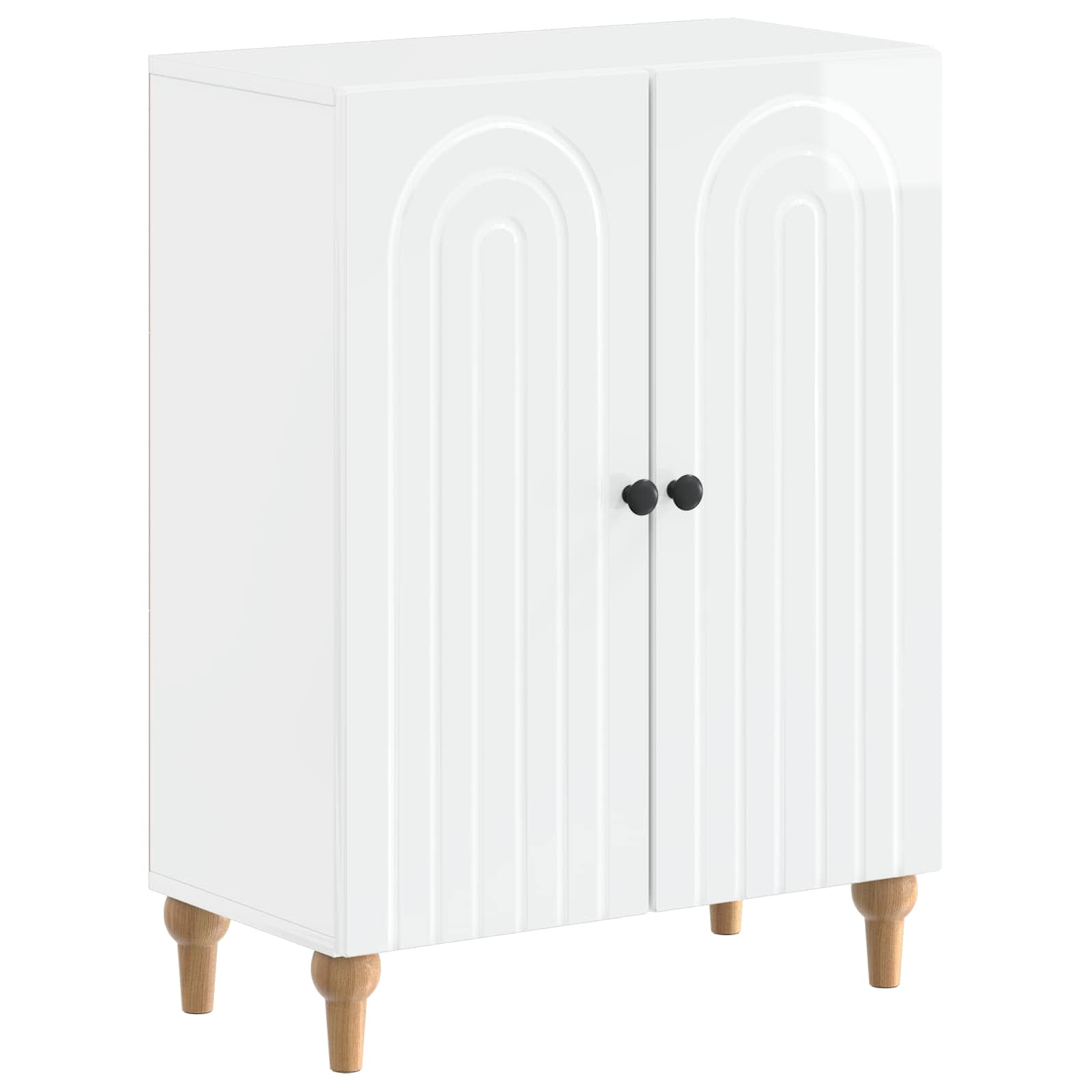 Badkamer Opbergkast ALKMAAR Hoogglans Wit 59,5 x 31 x 80 cm