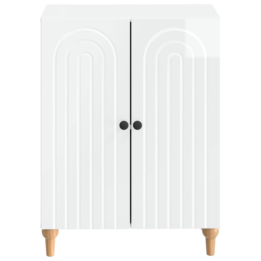 Badkamer Opbergkast ALKMAAR Hoogglans Wit 59,5 x 31 x 80 cm