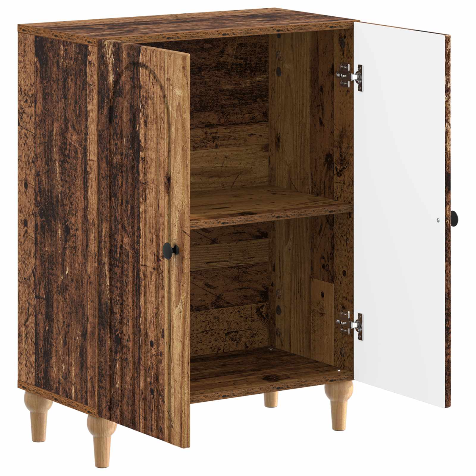 Badkamer Opbergkast ALKMAAR Oud hout 59,5 x 31 x 80 cm