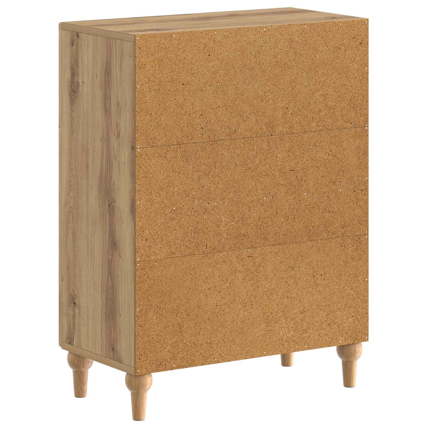Badkamer Opbergkast ALKMAAR Artisanaal eiken 59,5 x 31 x 80 cm