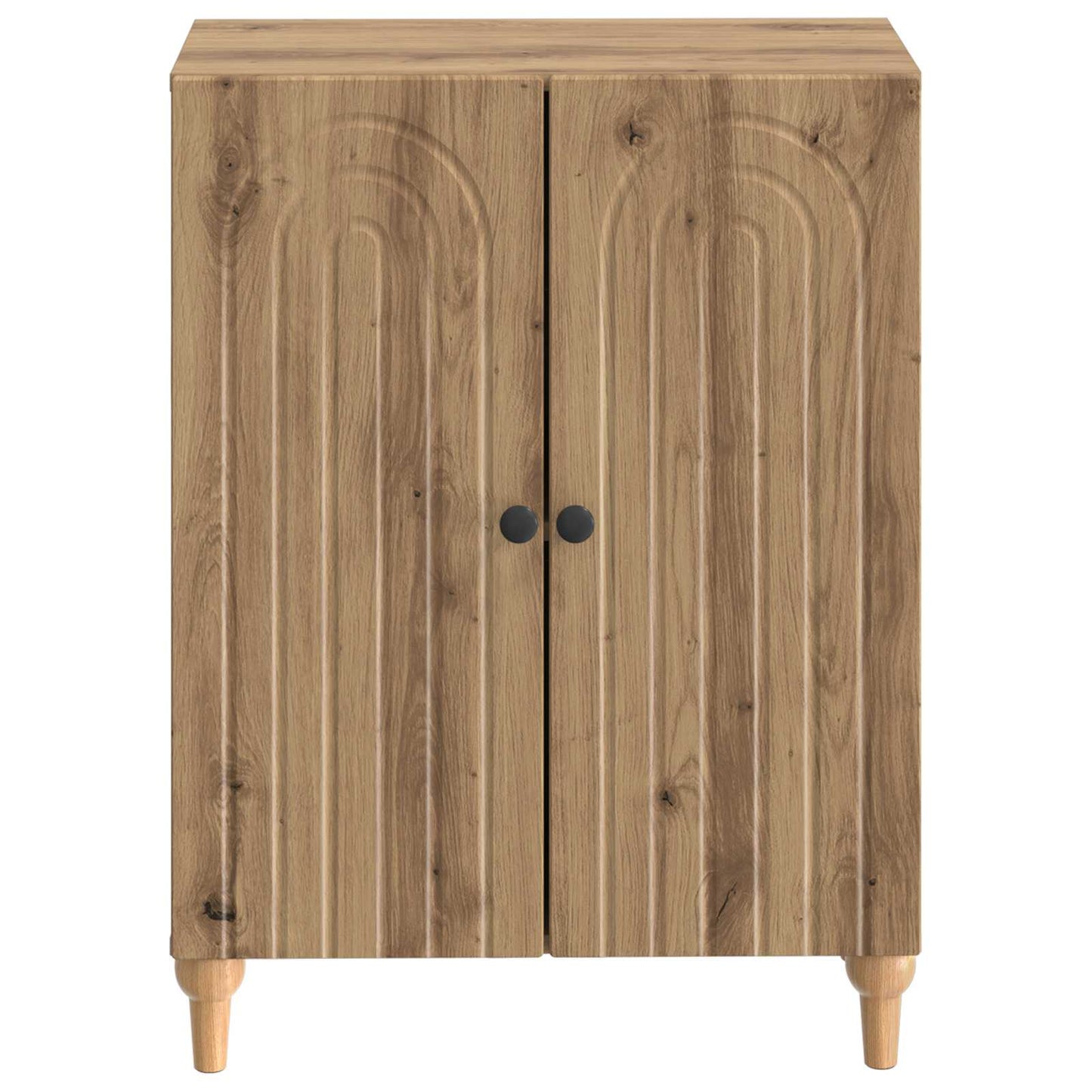 Badkamer Opbergkast ALKMAAR Artisanaal eiken 59,5 x 31 x 80 cm