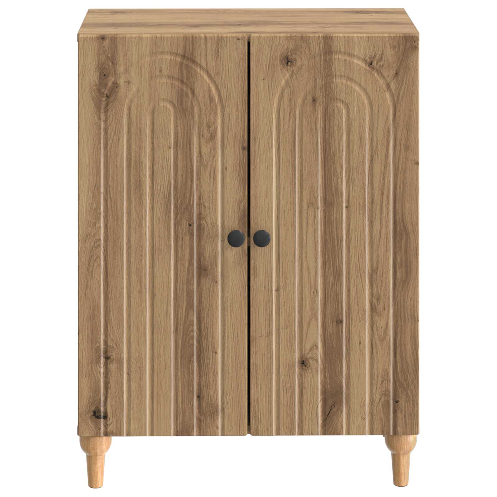 Badkamer Opbergkast ALKMAAR Artisanaal eiken 59,5 x 31 x 80 cm
