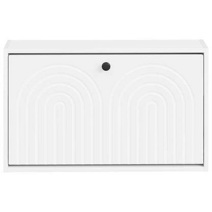 Wandgemonteerde Schoenkast ALKMAAR 71 x 17 x 43 cm Bewerkt hout