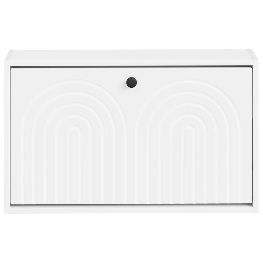 Wandgemonteerde Schoenkast ALKMAAR 71 x 17 x 43 cm Bewerkt hout