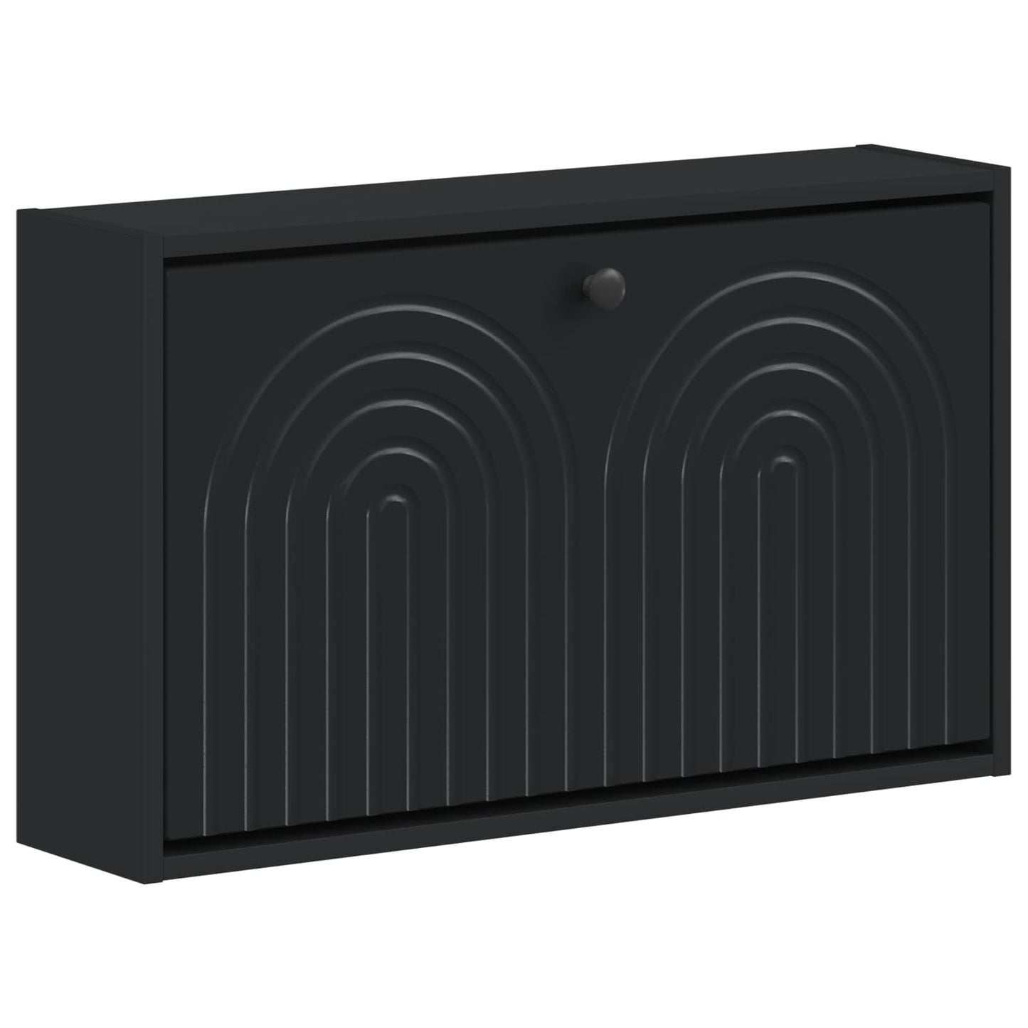 Wandgemonteerde Schoenkast ALKMAAR 71 x 17 x 43 cm Bewerkt hout