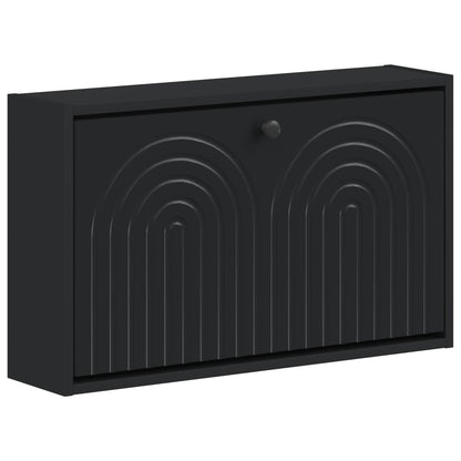 Wandgemonteerde Schoenkast ALKMAAR 71 x 17 x 43 cm Bewerkt hout