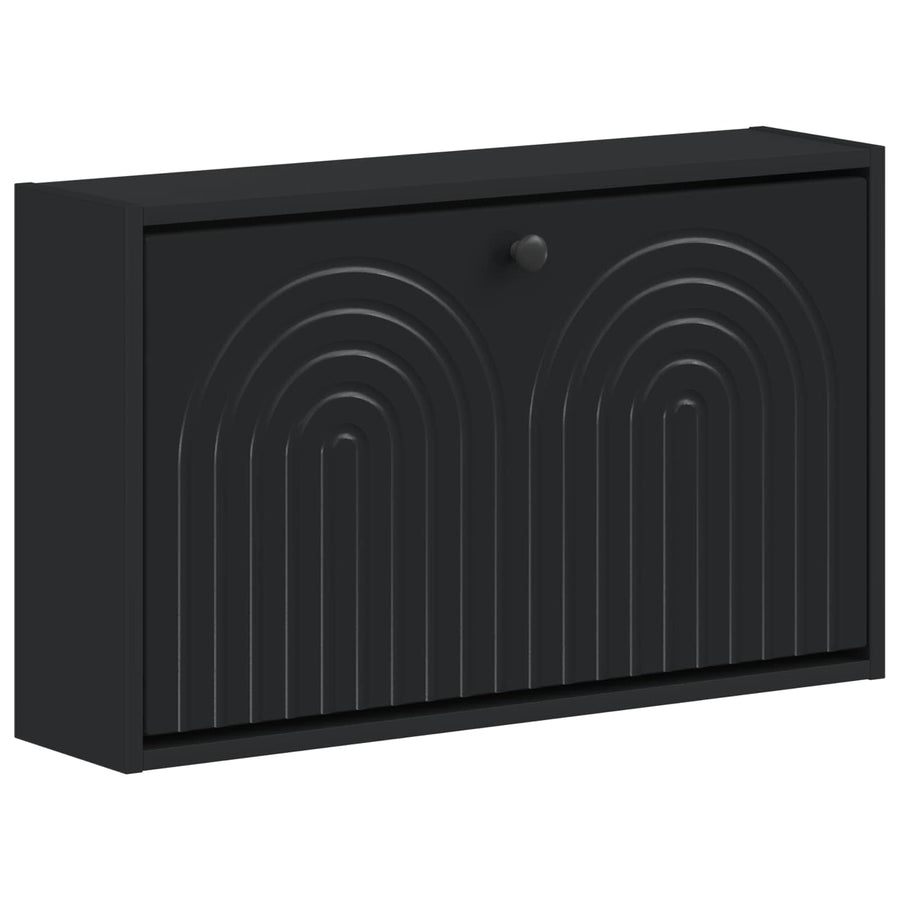 Wandgemonteerde Schoenkast ALKMAAR 71 x 17 x 43 cm Bewerkt hout