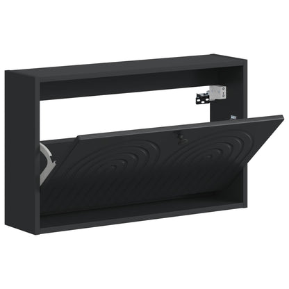 Wandgemonteerde Schoenkast ALKMAAR 71 x 17 x 43 cm Bewerkt hout