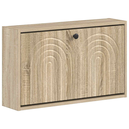 Wandgemonteerde Schoenkast ALKMAAR 71 x 17 x 43 cm Bewerkt hout