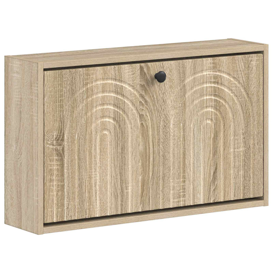 Wandgemonteerde Schoenkast ALKMAAR 71 x 17 x 43 cm Bewerkt hout