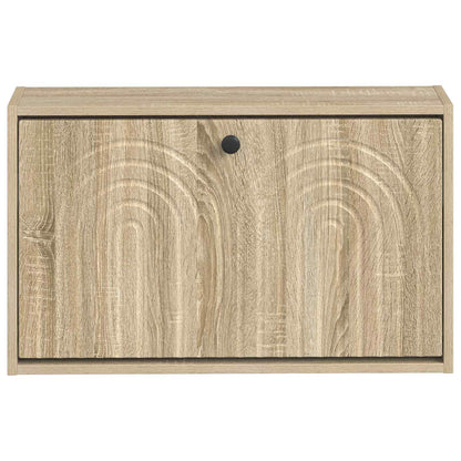 Wandgemonteerde Schoenkast ALKMAAR 71 x 17 x 43 cm Bewerkt hout