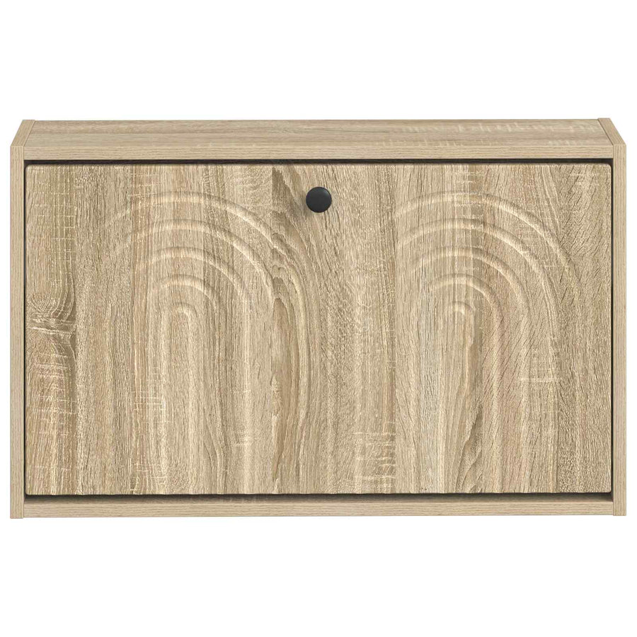 Wandgemonteerde Schoenkast ALKMAAR 71 x 17 x 43 cm Bewerkt hout