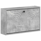 Wandgemonteerde Schoenkast ALKMAAR 71 x 17 x 43 cm Bewerkt hout