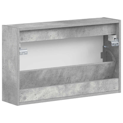 Wandgemonteerde Schoenkast ALKMAAR 71 x 17 x 43 cm Bewerkt hout