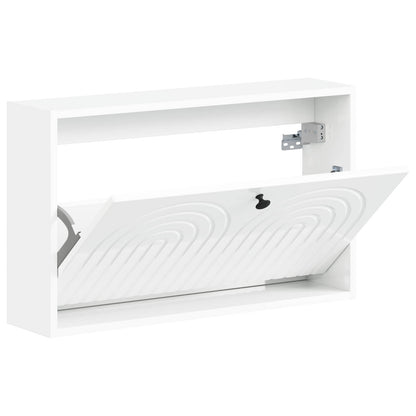 Wandgemonteerde Schoenkast ALKMAAR 71 x 17 x 43 cm Bewerkt hout