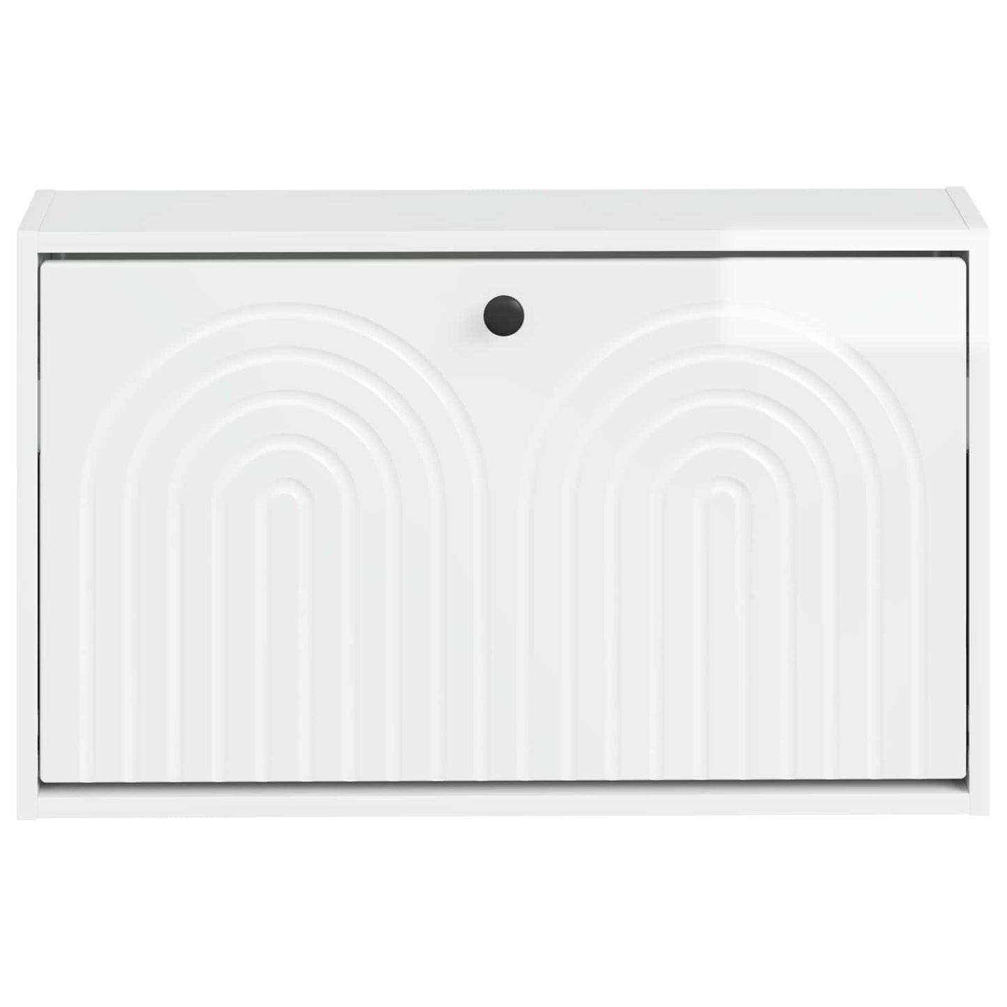 Wandgemonteerde Schoenkast ALKMAAR 71 x 17 x 43 cm Bewerkt hout