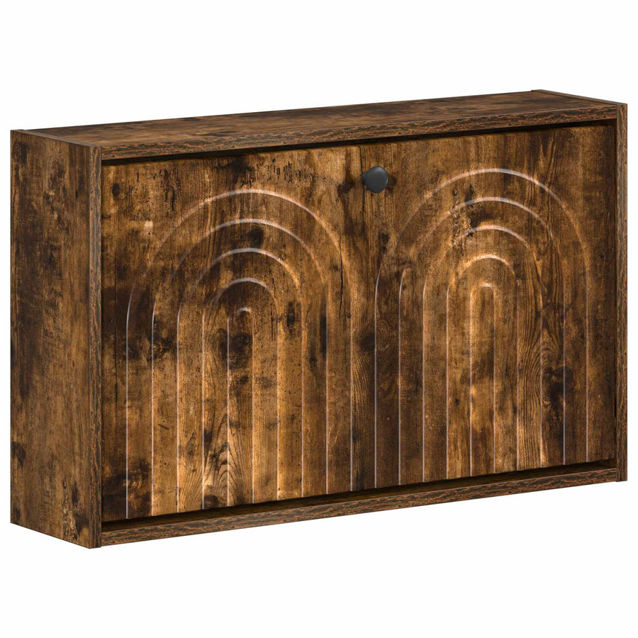 Wandgemonteerde Schoenkast ALKMAAR 71 x 17 x 43 cm Bewerkt hout