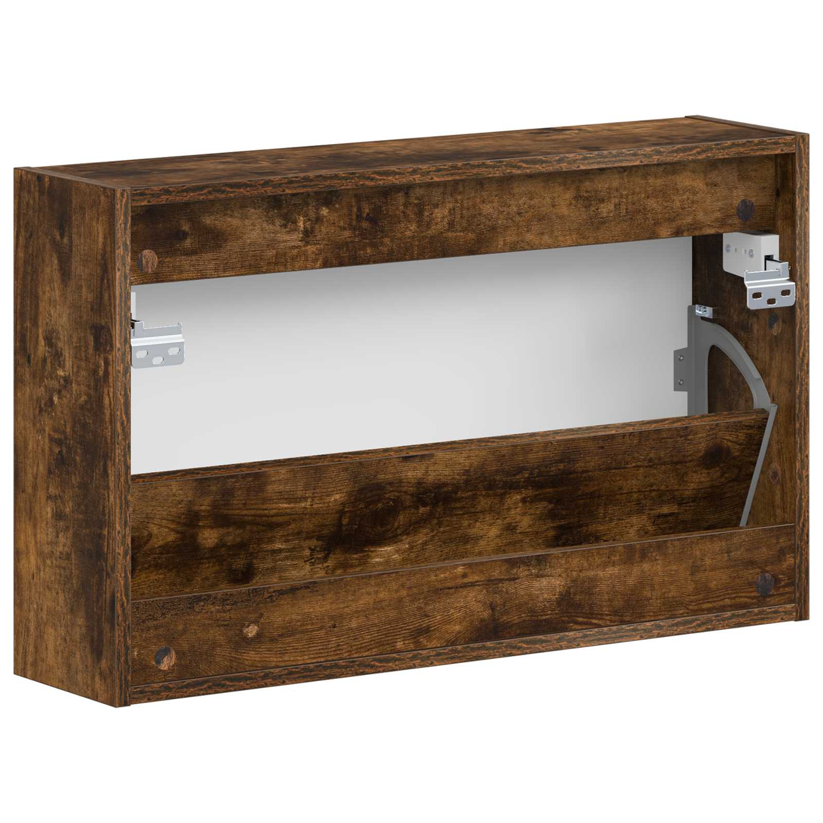 Wandgemonteerde Schoenkast ALKMAAR 71 x 17 x 43 cm Bewerkt hout