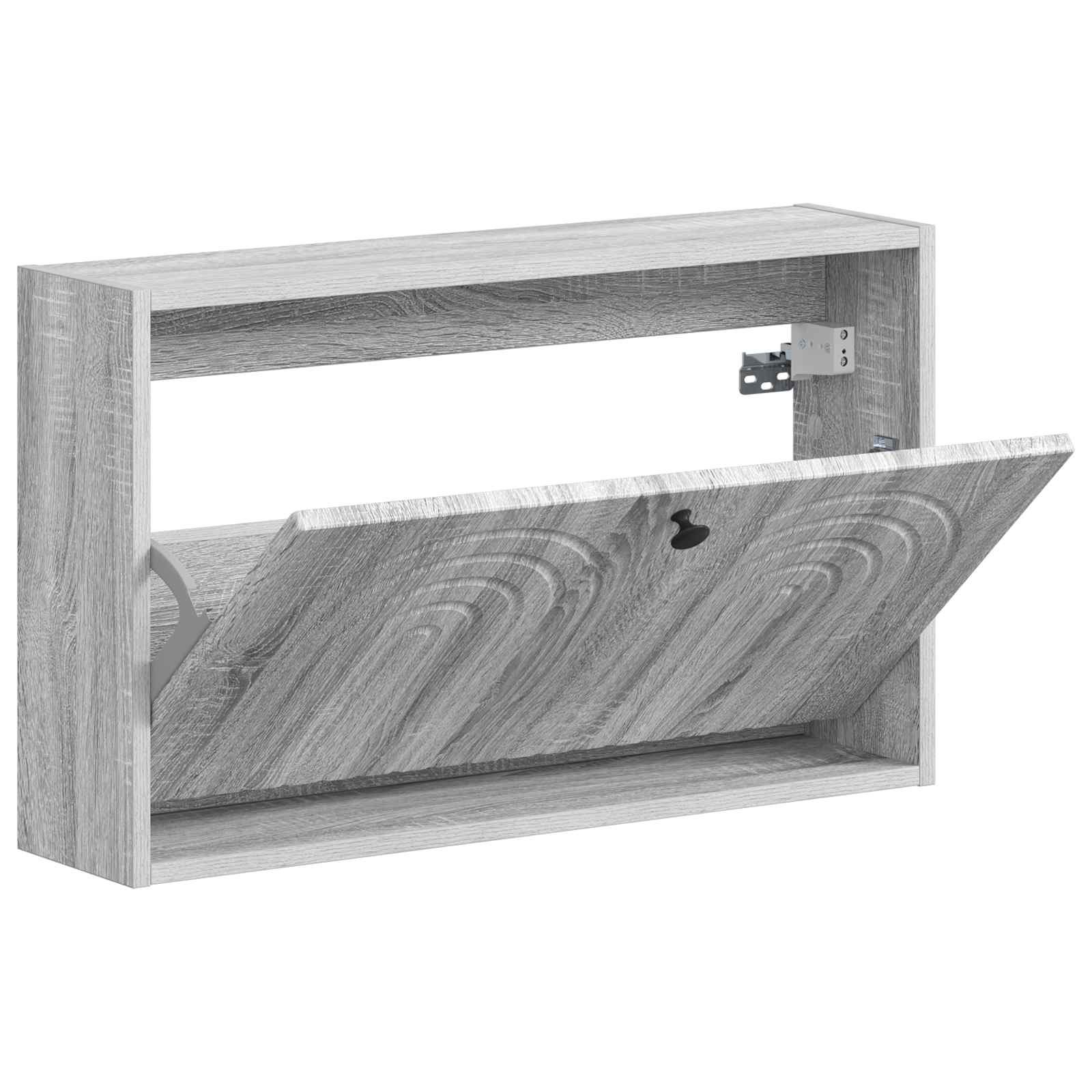 Wandgemonteerde Schoenkast ALKMAAR 71 x 17 x 43 cm Bewerkt hout