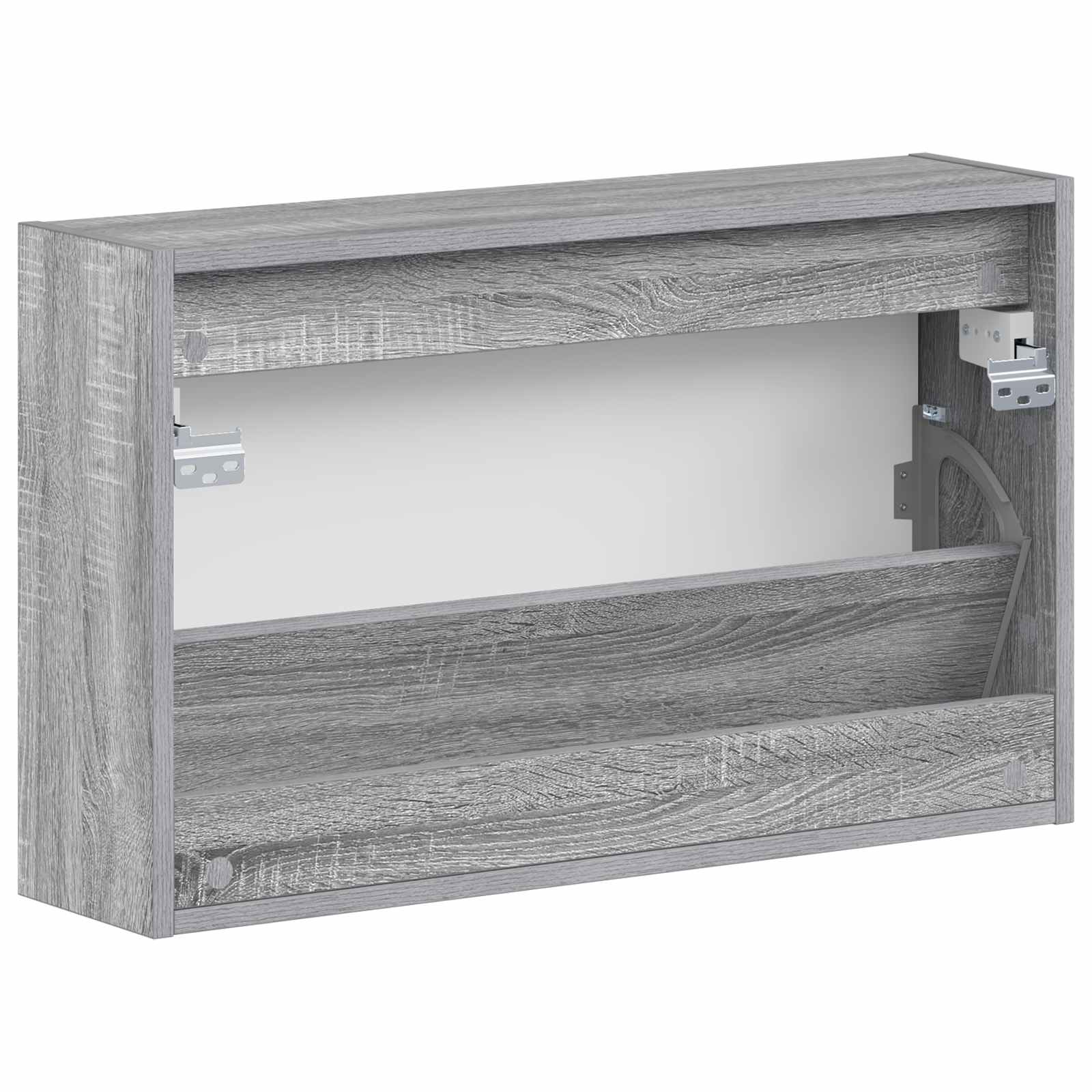 Wandgemonteerde Schoenkast ALKMAAR 71 x 17 x 43 cm Bewerkt hout