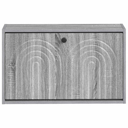 Wandgemonteerde Schoenkast ALKMAAR 71 x 17 x 43 cm Bewerkt hout