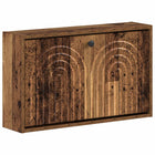 Wandgemonteerde Schoenkast ALKMAAR 71 x 17 x 43 cm Bewerkt hout