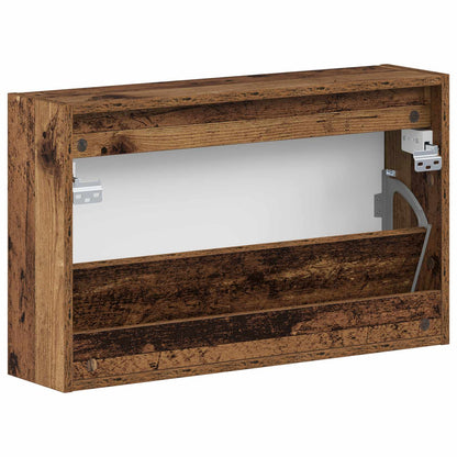 Wandgemonteerde Schoenkast ALKMAAR 71 x 17 x 43 cm Bewerkt hout