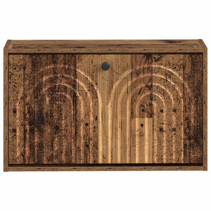 Wandgemonteerde Schoenkast ALKMAAR 71 x 17 x 43 cm Bewerkt hout