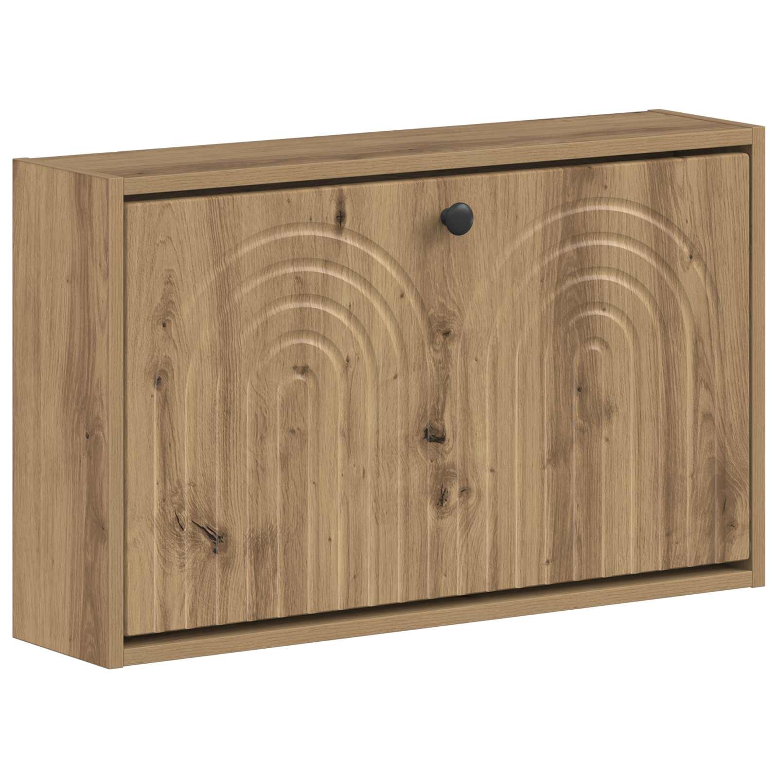 Wandgemonteerde Schoenkast ALKMAAR 71 x 17 x 43 cm Bewerkt hout