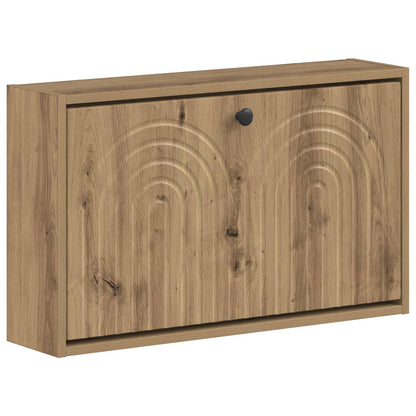 Wandgemonteerde Schoenkast ALKMAAR 71 x 17 x 43 cm Bewerkt hout